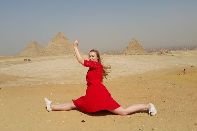 8 Hours Guided tour to Giza Pyramids , Sphinx, Saqqara & Dahshur - Giza: the grand opening with Cheops, Chephren, and Mykerinus
