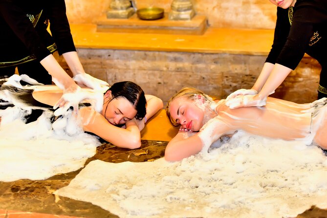 Aladino Hammam Program - The Soapy Cloud on heated marble