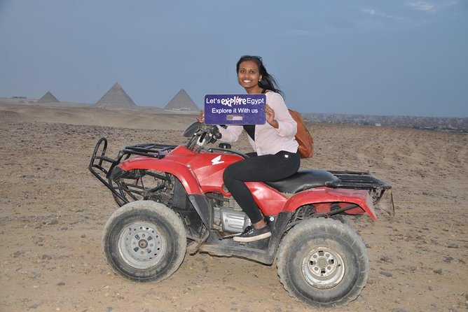 All inclusive Tour Giza Pyramids Sphinx Quadbike Camels Lunch - Hotel pickup makes a short Cairo visit easier