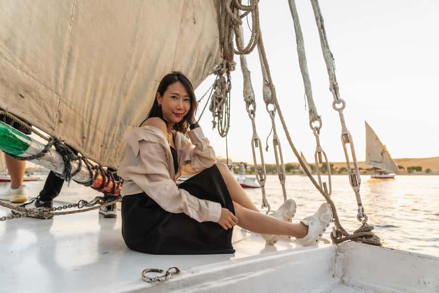 Aswan: Felucca Ride on The Nile River with an Egyptian Meal - What the guide and captain actually add