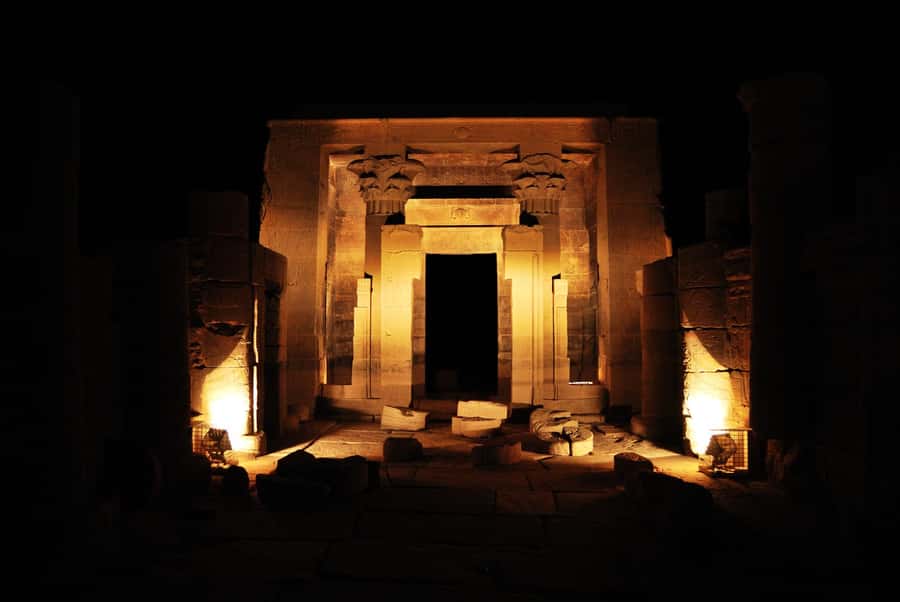 Aswan: Philae Temple Sound & Light Show with Entrance Fees - From your Aswan hotel to the island marina