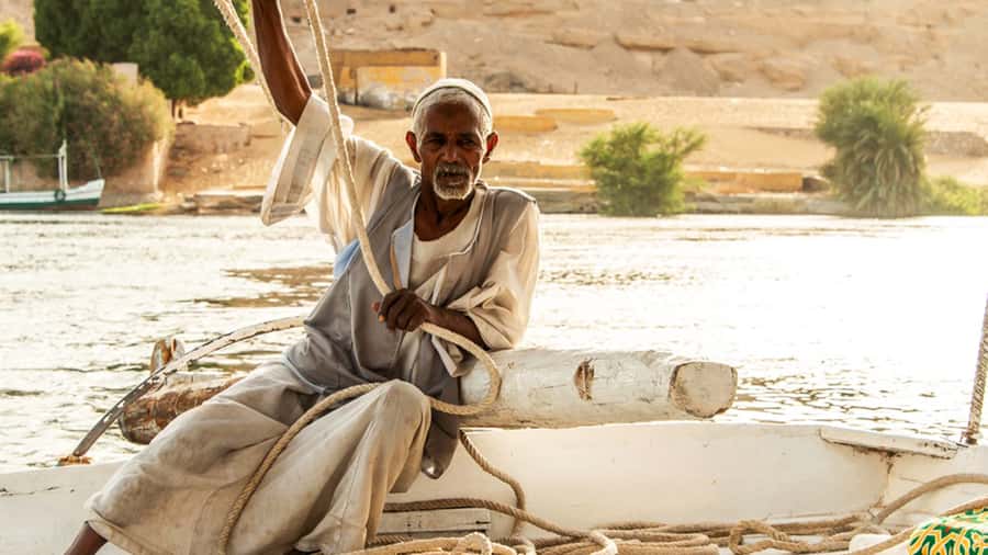 Aswan Private Felucca Ride: Sail Around Elephantine Island. - What the guide adds, and where the service can vary