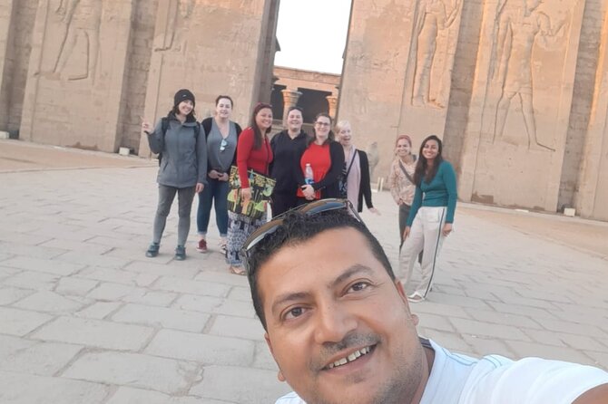 Aswan: Private Guided Tour to High Dam, The Obelisk & Philae Temple by Boat - Walking through the Temple of Isis