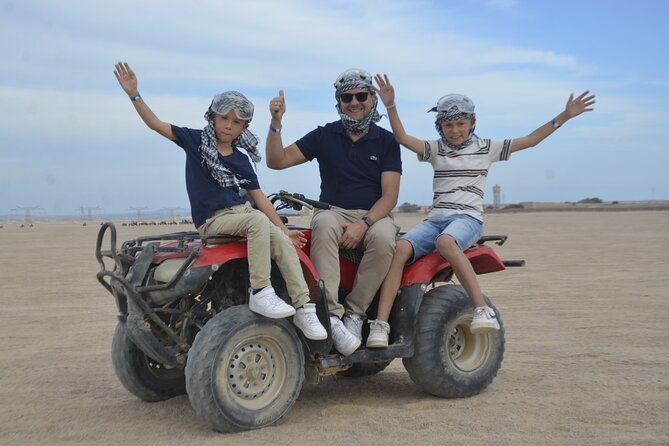 ATV Quad Bike Buggy Car and Dinner Family Safari - Hurghada - The quad bike ride: dusty, direct, and beginner-friendly