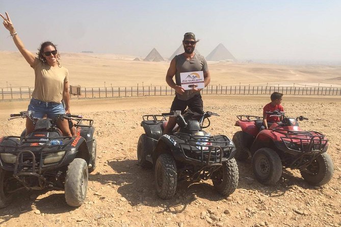 ATV Ride at the Desert of Giza Pyramids - Racing across the sand with pyramid views