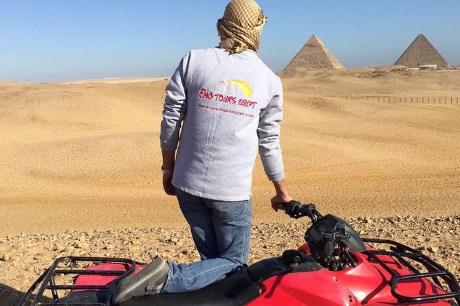 ATV Ride at the Desert of Giza Pyramids - The guides and the photo service