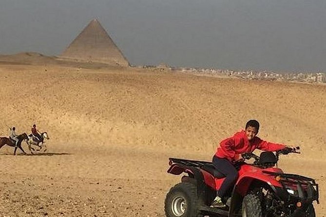Best Adventure Tours Visit Giza Pyramids and ATV Quad Bike Ride in Desert - The Valley Temple and the Sphinx