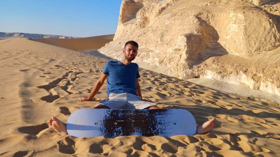 Cairo: 2-Day Bahariya & White Desert Private Camp Adventure - Old White Desert and its mushroom shapes