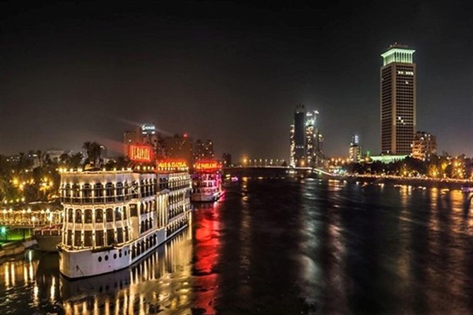 Cairo Dinner Cruise on the River Nile with Belly Dancing Show - Seeing Cairo from the Nile at night