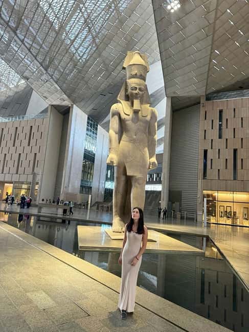 Cairo: Entry Ticket and Guided Tour of Grand Egyptian Museum - Looking up at the Hanging Obelisk