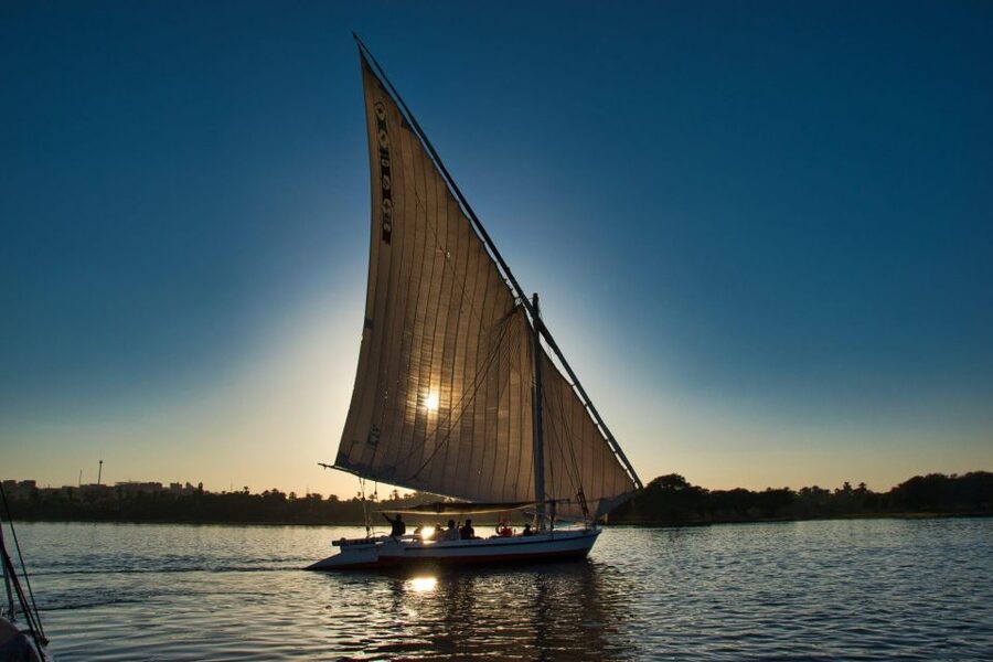 Cairo: Felucca Boat Cruise Along The River Nile - Cairo from the water, warm sun, and open views