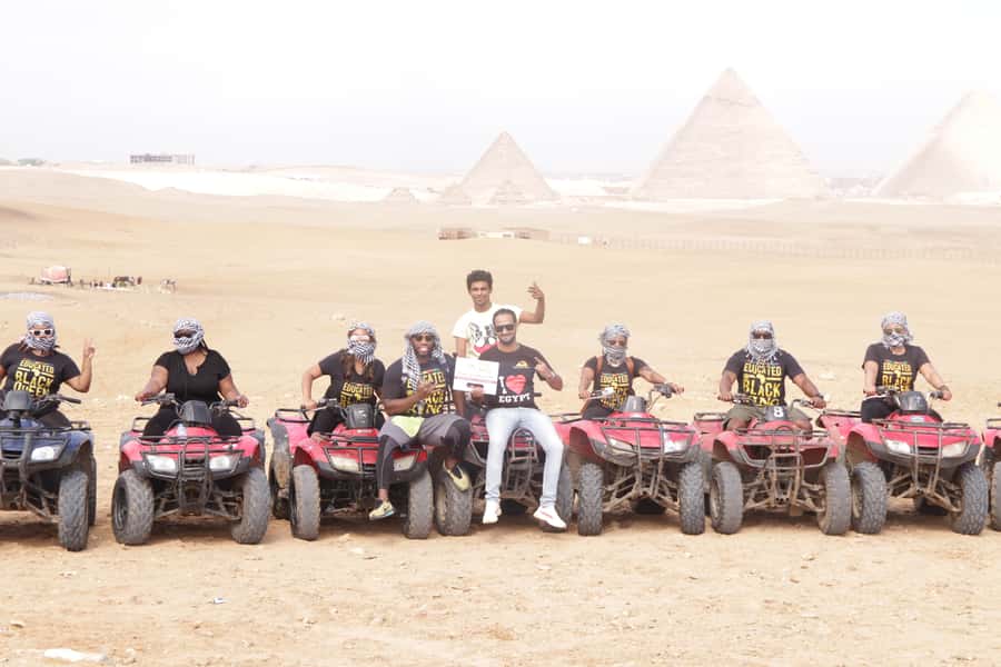 Cairo: Giza Pyramids Tour with Quad Bike Safari & Camel Ride - A slower camel ride with pyramid views