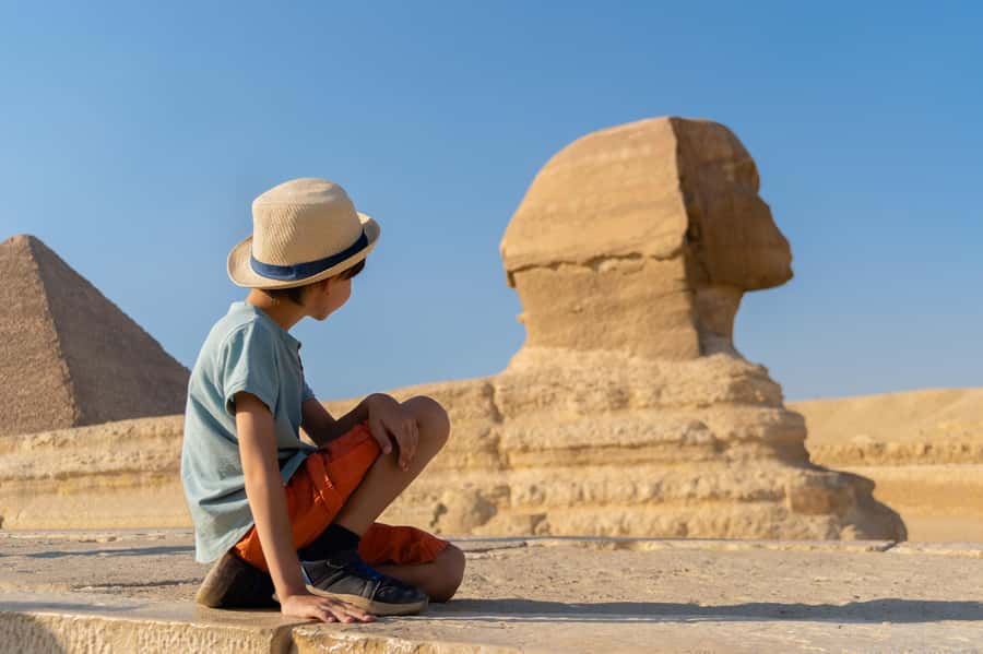 Cairo: Grand Egyptian Museum, Pyramids, Sphinx Tour & Lunch - The Great Pyramid of Giza, up close