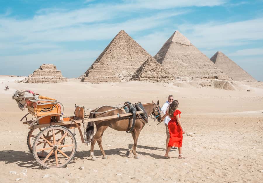 Cairo: Half Day Pyramids Tour by Camel or Horse Carriage - Key points at a glance