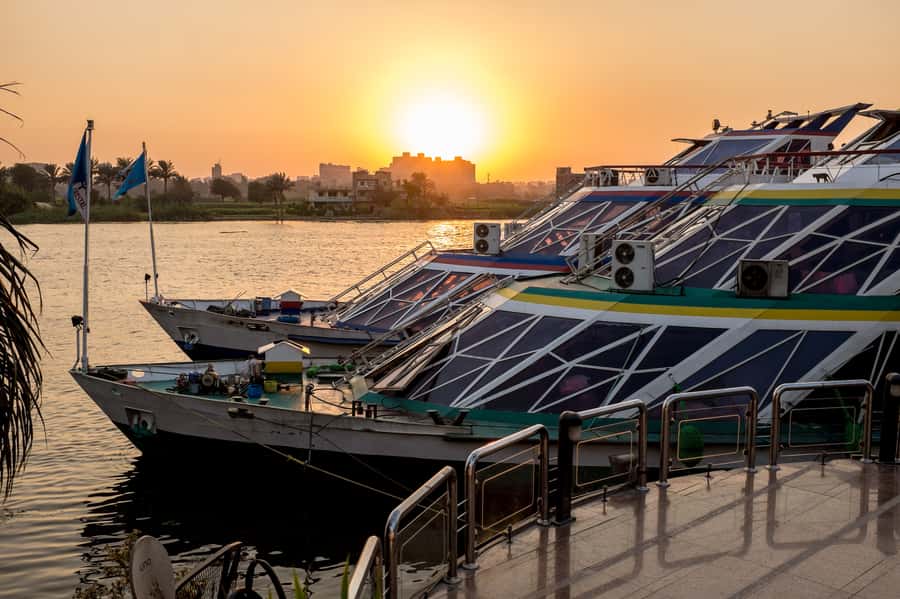 Cairo: Nile Sunset Dinner Cruise, Show & Optional Transfer - Sunset views depend on your time slot