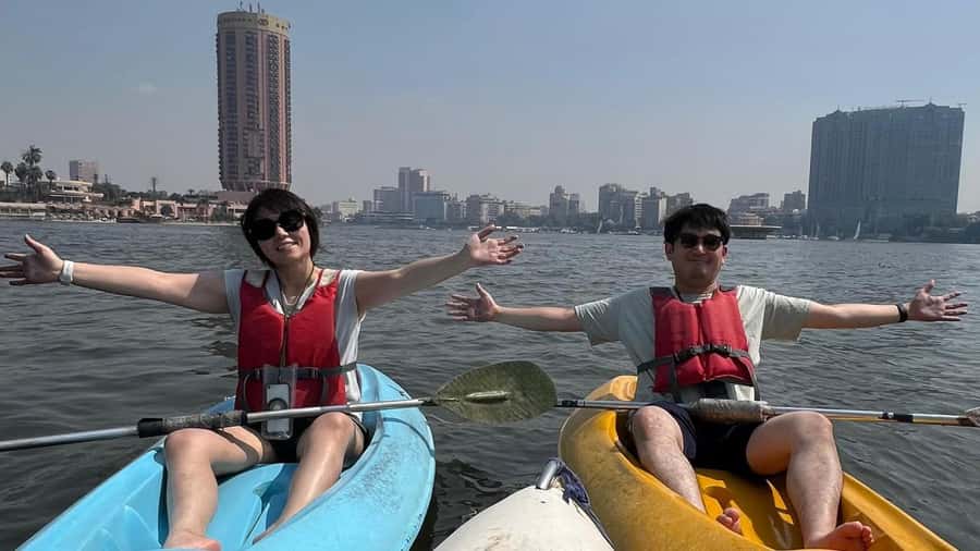 Cairo: Private Nile Kayaking Adventure with hotel transfers. - Two hours on the ancient Nile