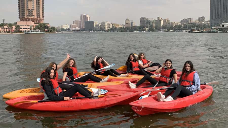 Cairo: Private Nile Kayaking Adventure with hotel transfers. - The scenery, including Crystal Mountain