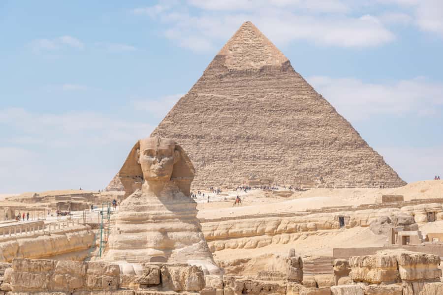 Cairo: Pyramids, Sphinx & Grand Egyptian Museum Private Tour - Entering the Grand Egyptian Museum