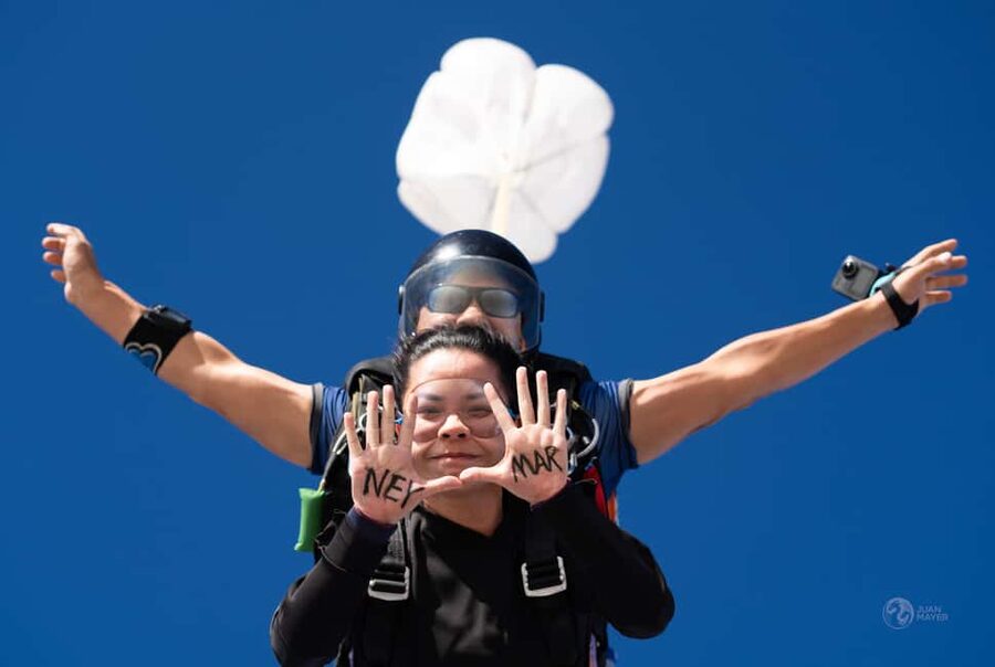 Cairo: Tandem Skydive Experience with Video - The parachute ride and Egypt below