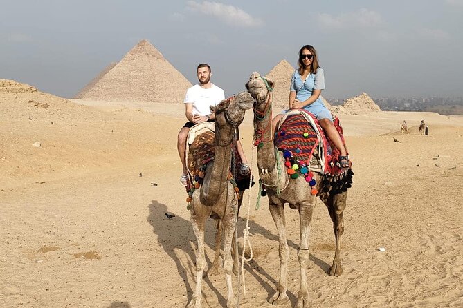 Camel Ride around Giza Pyramids Sunset or Sunrise or any time - Reaching the camel departure point