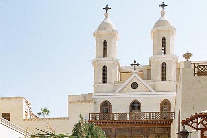 Day Tour Cairo Egyptian Museum Coptic Cairo and Khan El Khalili Bazaar from Giza - Entering the Hanging Church above Babylon fortress