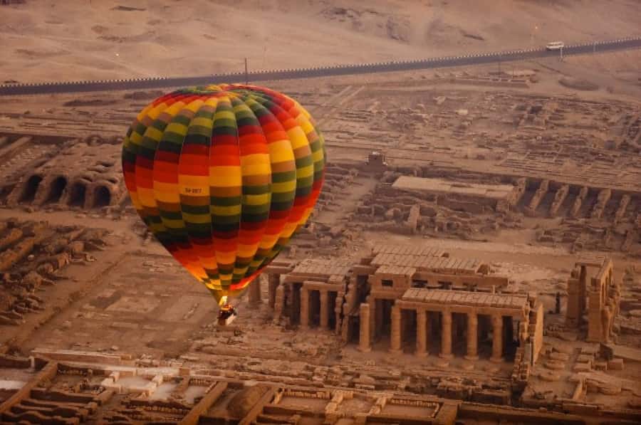From Cairo: Luxor & Hot Air Balloon Private Trip by Plane - Luxor Temple after the heat of the day