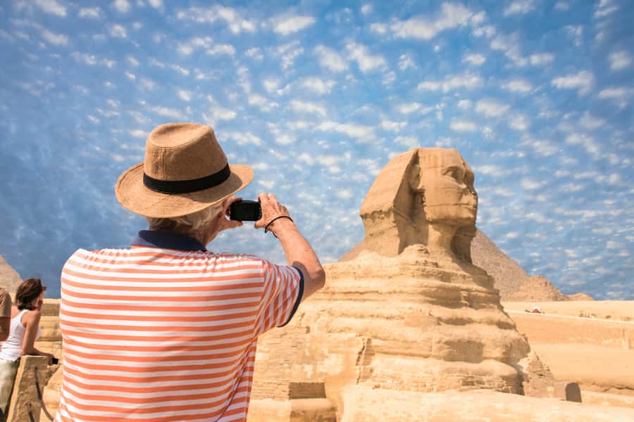 From Cairo: Pyramids of Giza, Sphinx, Saqqara & Memphis Tour - The Giza Plateau and its three royal pyramids