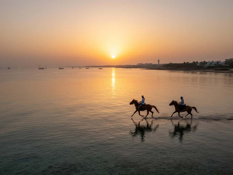 From Hurghada: Red Sea Sunrise and Desert Horseback Riding - Arriving from Hurghada and the surrounding resorts