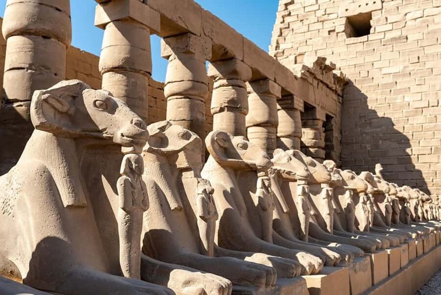 From Marsa Alam: Private Day Trip to Luxor by Car - Hatshepsut’s temple beneath the sandstone cliffs