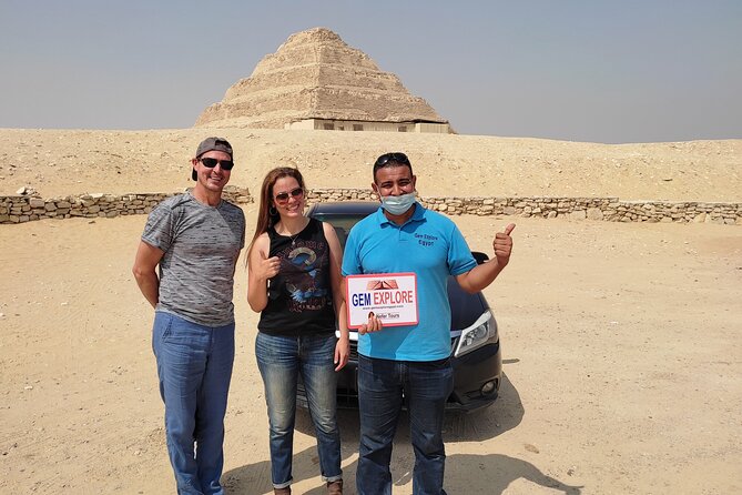 Full Day Tour Giza Pyramids, Sphinx, Saqqara &Dahshur Pyramids - Dahshur explains the engineering behind smooth pyramids