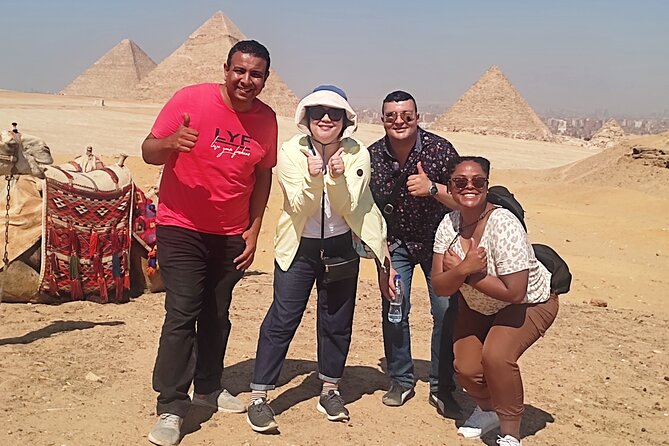 Full Day Tour Giza Pyramids, Sphinx, Saqqara &Dahshur Pyramids - The panoramic viewpoint gives you the classic photo