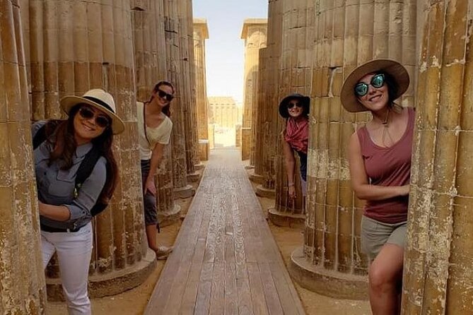 Full-Day Tour to Giza Pyramids, memphis and Sakkara Step Pyramid - Giza begins with the Great Pyramid