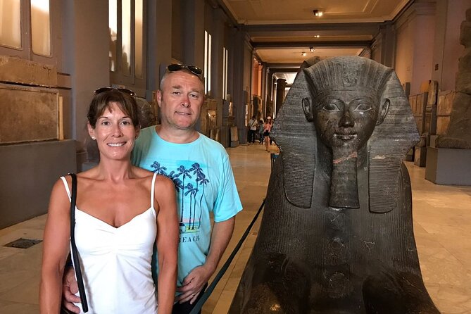 Giza Great Pyramids & National Museum of Egypt Full Day Trip - The Sphinx and Valley Temple add the human face