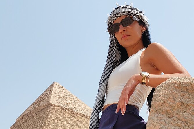 Giza pyramids all inclusive lunch, fees,camel&inside 3rd pyramid - The desert panorama and 30-minute camel ride