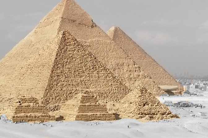 Giza pyramids and sphinx - Menkaure, the smallest of the three