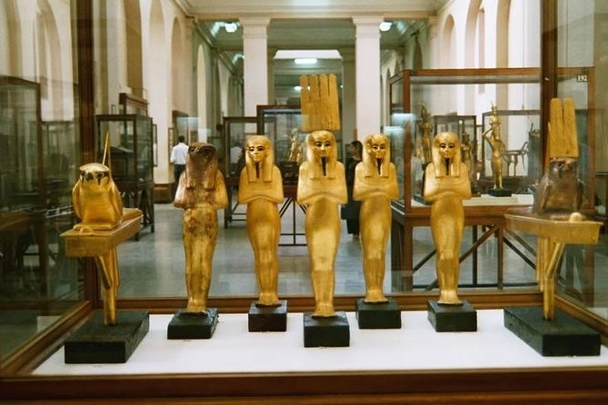 Giza pyramids and the Egyptian museum - King Tut’s golden mask at the Egyptian Museum