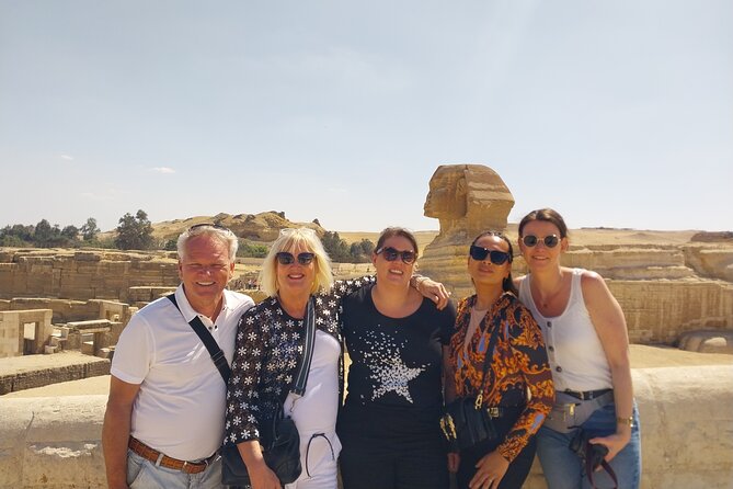 Giza Pyramids, Camel Ride, ATV and Shopping Tour w/ Dinner Cruise - The Great Sphinx and the panoramic photo stop