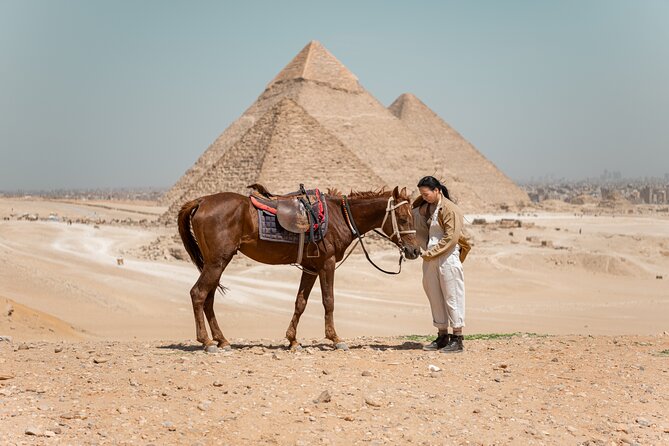 Giza Pyramids Photoshoot with Jumping Horse, Camel and Sphinx - The Sphinx: close-up portraits and ancient symbolism