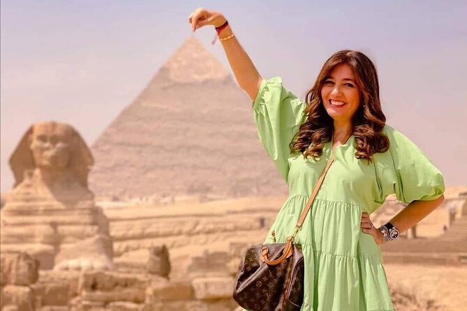Giza Pyramids, Ride a Camel, Sphinx, Egyptian Museum& Bazaar, Lunch is included. - The Sphinx and valley temple