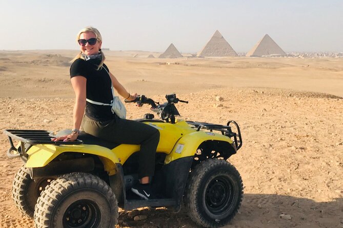Giza pyramids, Sphinx, ATV bike, Lunch,Camel ride, Dinner cruise& shopping tour - Key Points at a Glance