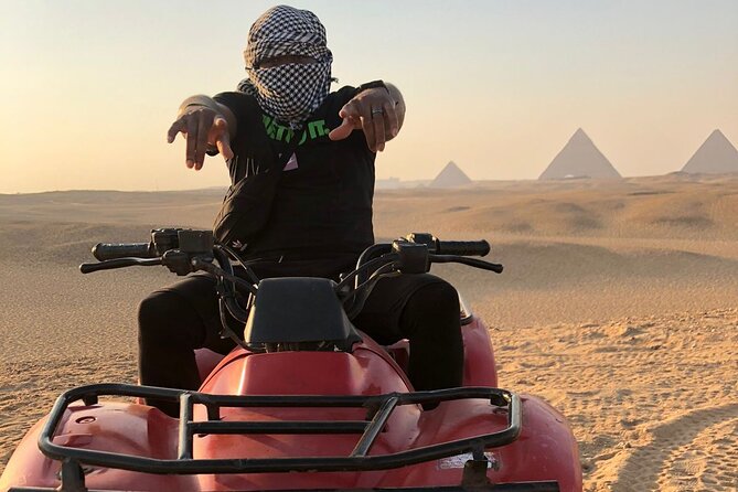 Giza pyramids, Sphinx, ATV bike, Lunch,Camel ride, Dinner cruise& shopping tour - Camel Ride and One Hour on an ATV