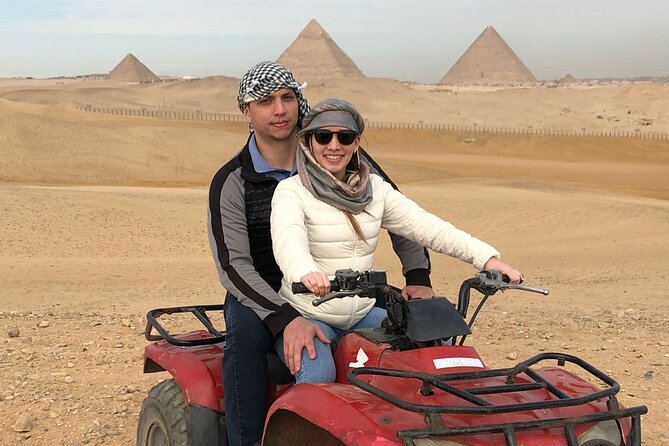 Giza pyramids, Sphinx, ATV bike, Lunch,Camel ride, Dinner cruise& shopping tour - Starting at the Giza Plateau