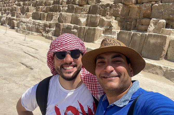 Giza Pyramids, Sphinx, Egyptian Museum day tour with a guide - Valley Temple and the Great Sphinx up close