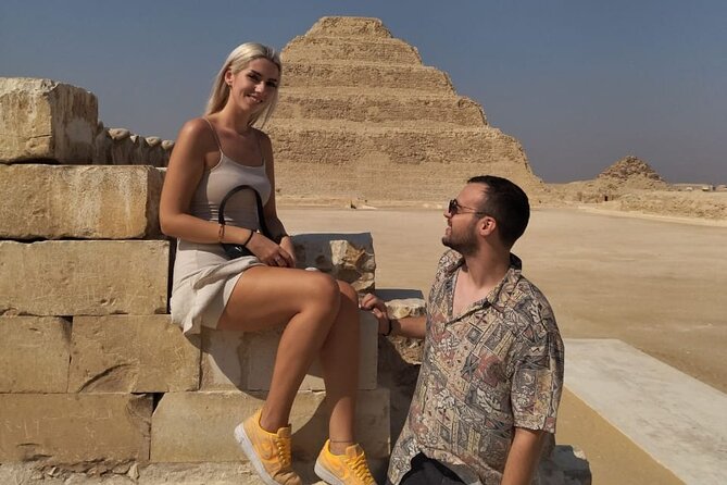 Giza Pyramids, Sphinx, Memphis, Saqqara, with private tour guide - The panoramic viewpoint and camel ride