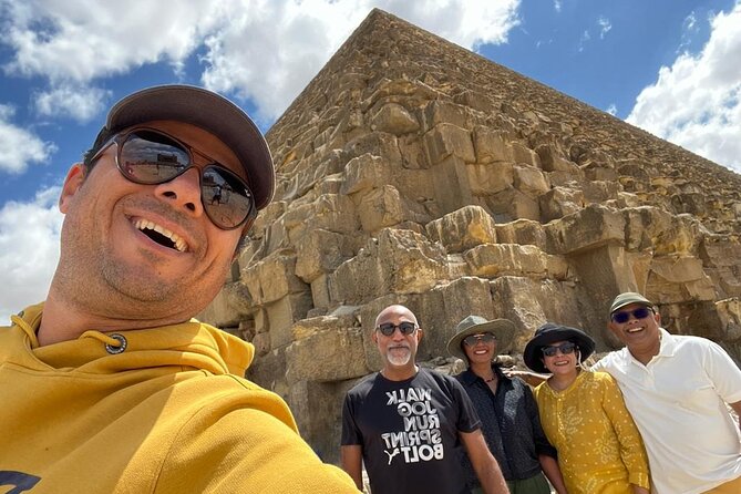 Giza Pyramids, the Grand Egyptian museum " GEM " - Meeting the Sphinx and getting the classic photograph