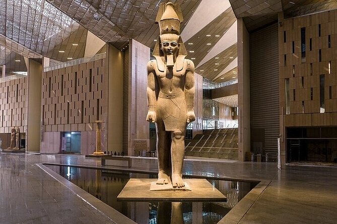 Grand Egyptian Museum, Grand staircase, New Galleries, and lunch. - Walking the 45-minute Grand Staircase