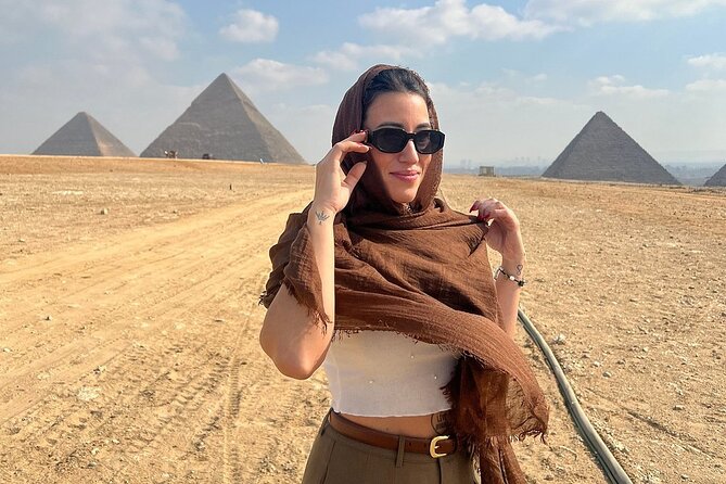 Guided Tour to Giza Pyramids ,Sphinx, Camel & inside the pyramids - Key points about this Giza half-day tour