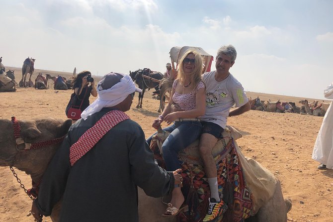 Half dayTour Pyramids of Giza Sphinx including Camel ride - The included 30-minute camel ride