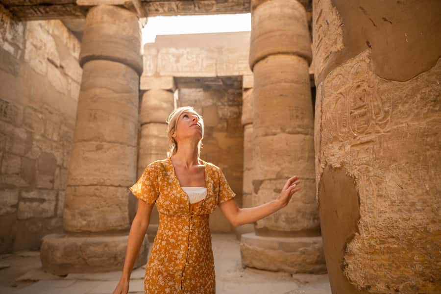 Hurghada: 2-Day Luxor Highlights & Hot Air Balloon & Hotel - Luxor Temple after arrival