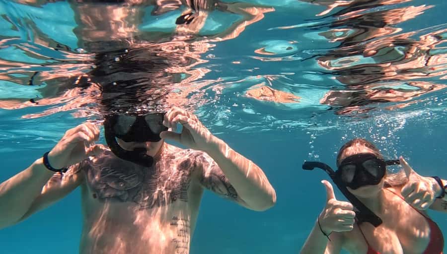 Hurghada: 3-Island Speedboat, Dolphin Watching & Snorkeling - The Balena wreck snorkeling stop